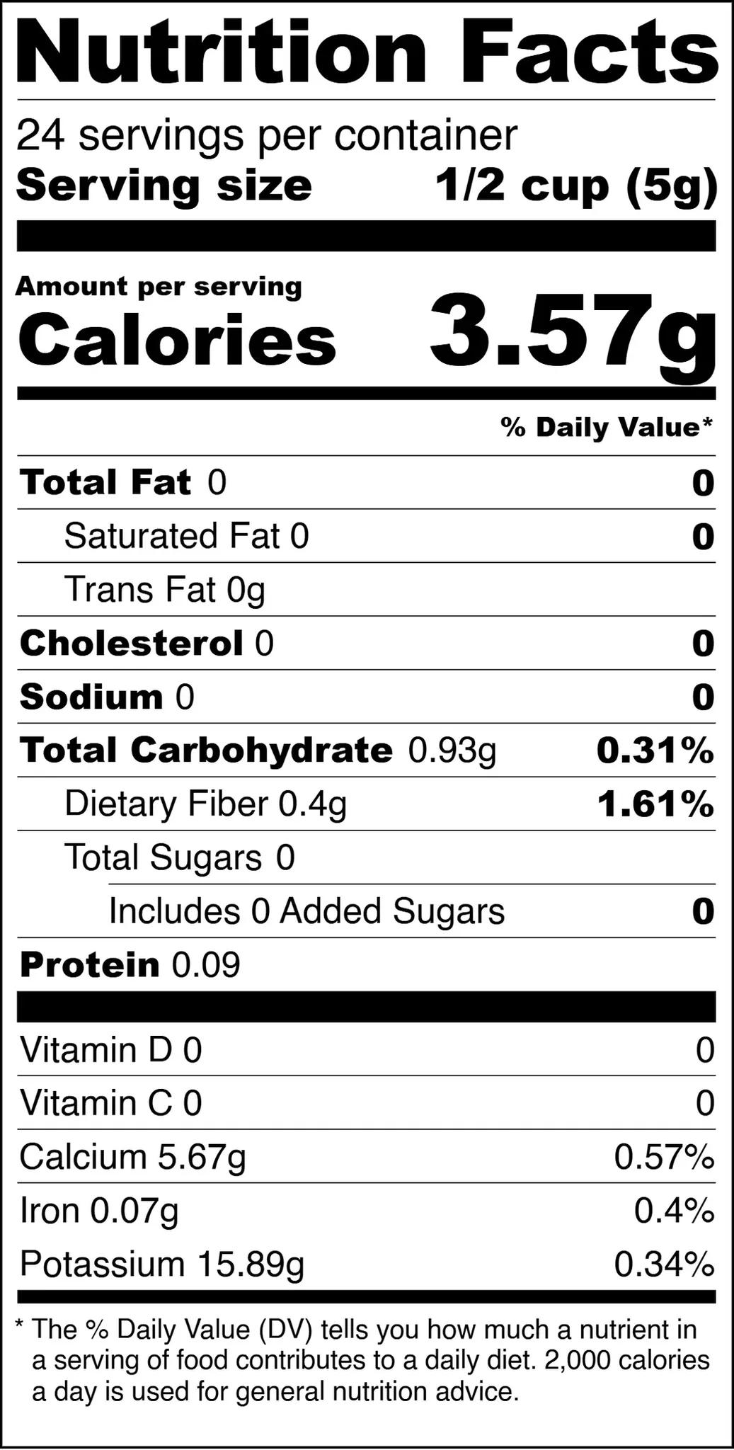 CARDIO BOOST BLEND nutritional info with low calories and carbs.