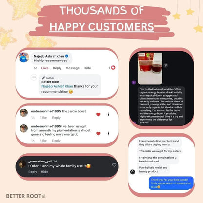 CARDIO BOOST BLEND testimonials showcasing customer satisfaction.